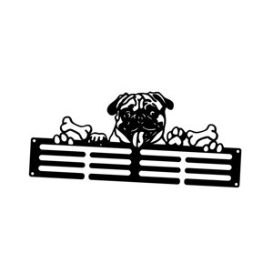 Magideal - Colgador De Medallas Deportivas, Colgador De Medallas Para Correr, Fácil De Instalar, Estante Para Medallas De Montaje En Pared De Fútbol Para Salón, 30Cmx13.01Cm