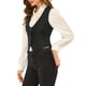 thumbnail image 4 of INSPIRE CHIC Chaleco Vintage para Mujer con Botones, Chaleco de Traje Steampunk Jacquard con Bolsillos XL Negro, 4 of 6