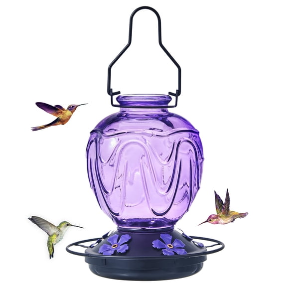 Comedero para colibrí MCHBF 680 ml Morado 5 puertos