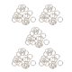 thumbnail image 3 of 100 Uds. De Anillos De Salto Superfuertes De Metal Chapado En Plata, Conector De Anillos Divididos De 6mm, 3 of 5