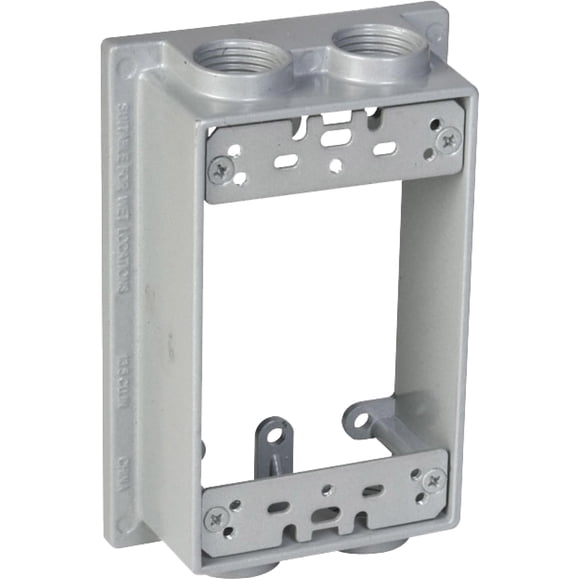 Extensión de caja estanca TayMac SE450S de 1 módulo, gris