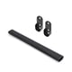 thumbnail image 1 of Pack Barra Closet Con Soportes 100 cm hbt Negra, 1 of 1