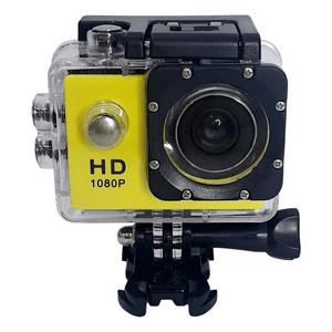 Genérico - Camara Digital De Accion 1080P 30Mts Full Hd Amarillo