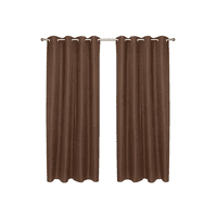 Genérico - Set Cortina Blackout Térmico 140X220 Cm, Color Chocolate