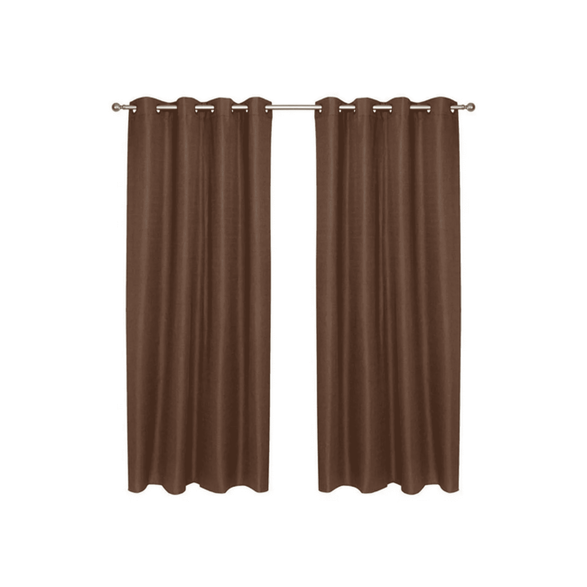 Genérico - Set Cortina Blackout Térmico 140x220 Cm, Color Chocolate