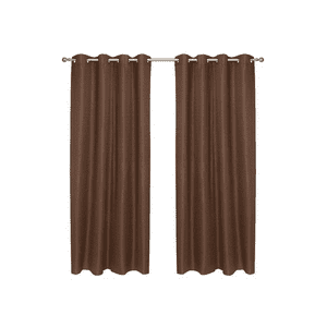 Genérico - Set Cortina Blackout Térmico 140X220 Cm, Color Chocolate