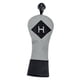 thumbnail image 1 of Golf Club Cabeza De La Cabeza Pu Cuero Para Bosques Y Conductores Cubierta De Cabeza De Conductor De Golf 23x10 5cm Gris, 1 of 5