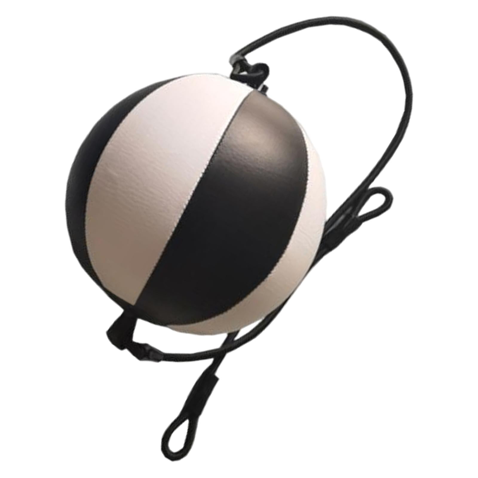 Magideal - Pelota De Velocidad Duradera, Cuerda Elástica Colgante, Boxeo De Doble Extremo, Pelota De Boxeo Para Gimnasio, Mma, Muay Thai, Entrenamiento , Blanco Negro