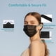 thumbnail image 4 of Mascarillas desechables AKGK, 100 unidades, 3 capas, negras (no tejidas), 4 of 8