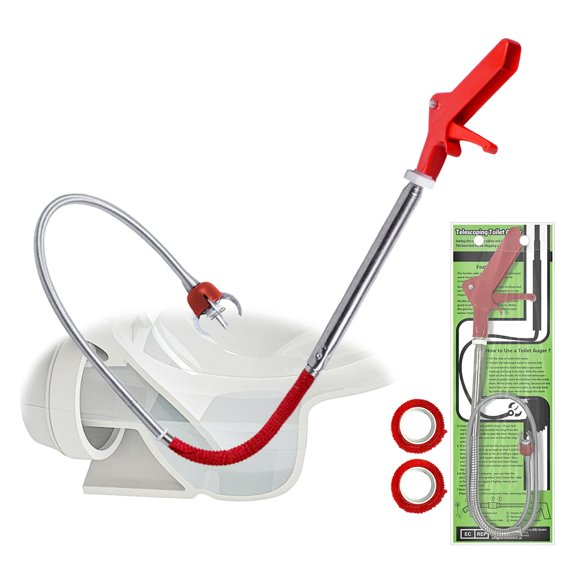 Serpiente para Inodoro Gulrear 127 cm Herramienta de Captura de Acero Inoxidable