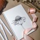 thumbnail image 2 of Cuaderno Wiisdatek B5 18x25 cm Sin Rayas Espiral 2 Unidades, 2 of 4
