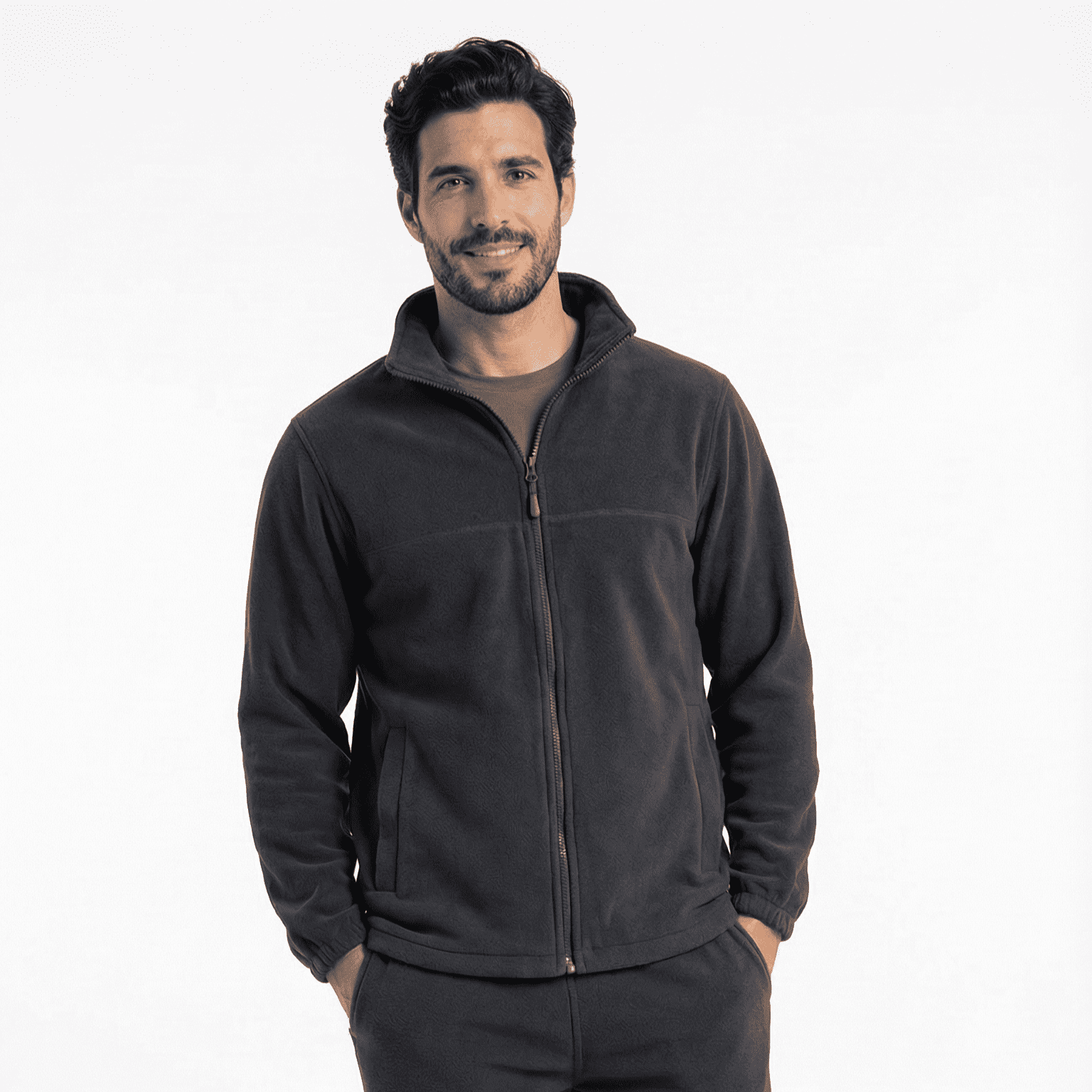T-world - Micropolar Térmico Hombre Practical Line Trabajo Invierno - Gris Oscuro Talla S