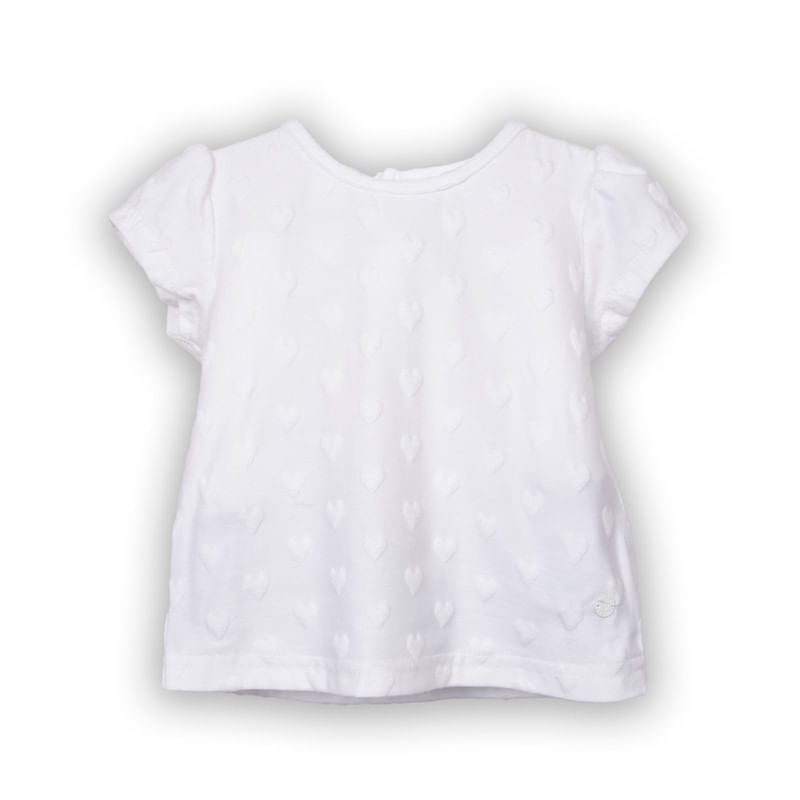 Polera Bebé Niña Blanco Pillin