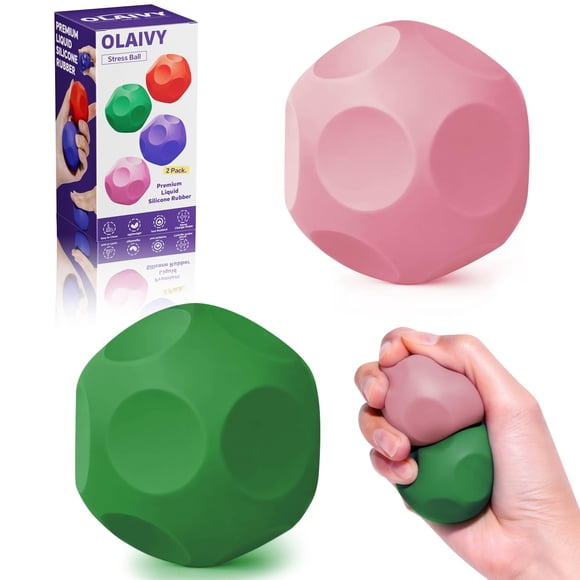 Olaivy Pelotas Antiestrés Sensoriales 2 Unidades Juguete Fidget de Silicona