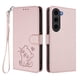 thumbnail image 1 of Funda Volteable con Diseño de Gato para Samsung Galaxy S23 FE, Rosa, 1 of 6