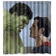 thumbnail image 1 of Cortina de ducha con diseño de Hulk y Spiderman, con ganchos, tamaño 66 x 72 pulgadas, 1 of 3