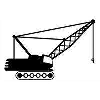 Rienda Libre Graphics - Decomural Crane Construction Ws-17107