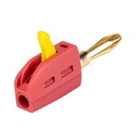 Ioensy - 4Mm Banana Plug Práctico Cable De Alambre Conector Para Placas De Pared Y Receptores Rojo
