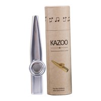 Bothyi - Flauta Kazoo, Regalo Práctico, Flauta De Boca Fácil De Tocar Para Piano, Violín, Guitarra, Color Plateado