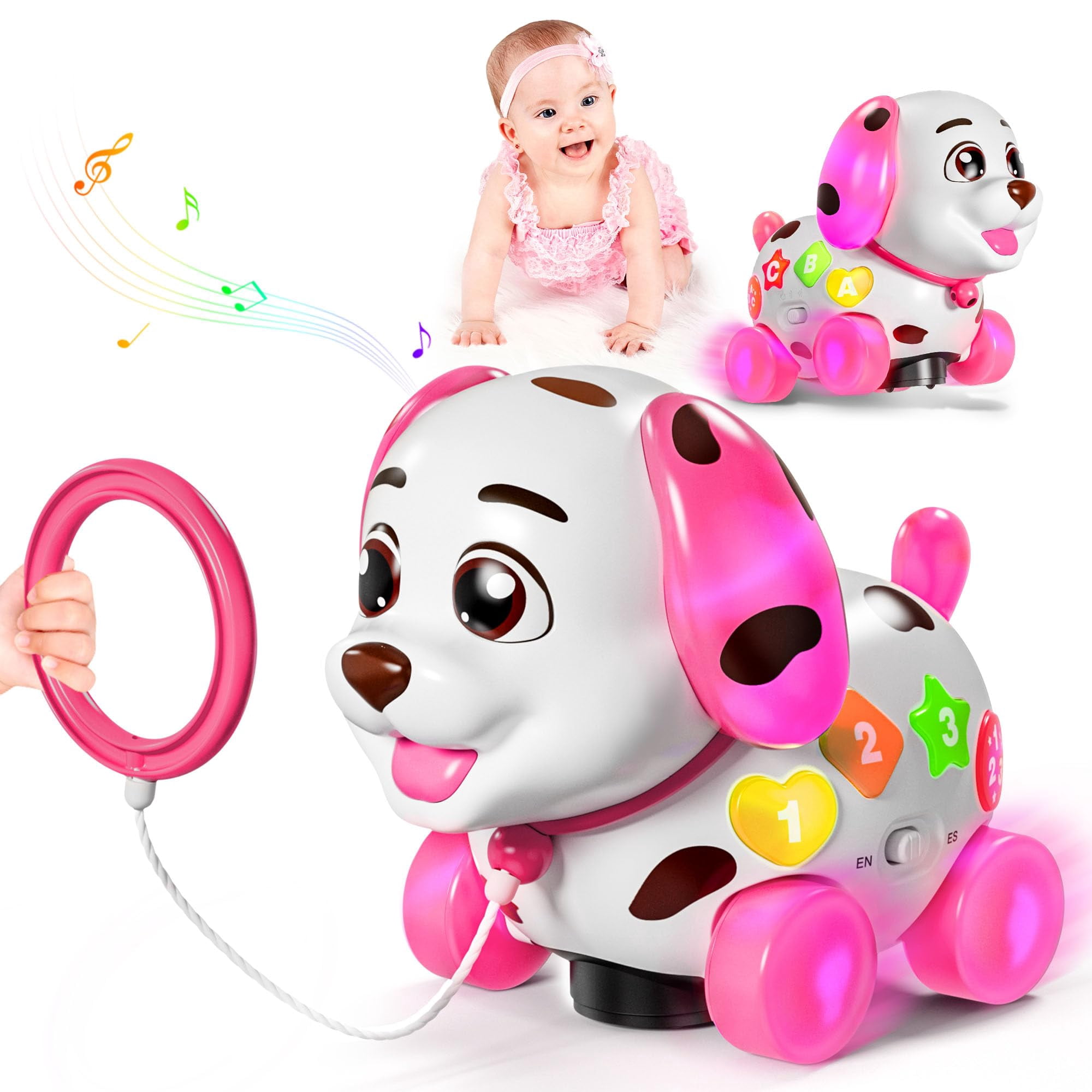 Juguete Musical Para Cachorros Toddlercley Para Niños De 1 Año Bilingüe