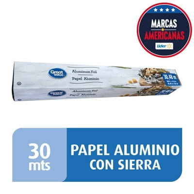 Film Aluminio 30 Mts 1 Un Great Value