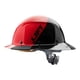 thumbnail image 1 of Hard Hat LIFT DAX Fiber Resin, ala completa, 50/50, rojo brillante/negro, 1 of 4