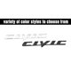 thumbnail image 3 of Emblema trasero HUIANTS para Honda Civic 2006‑2011 plateado 3D, 3 of 4