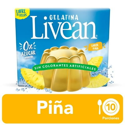 Gelatina Piña Caja 22 G Livean