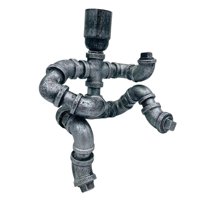 Magideal - Lámpara De Industrial De Steampunk Lámparas De Accesorio Tubería De Agua E27 Base Oficina Hogar Escritorio Decoración De Lámpara Sin Guitarra