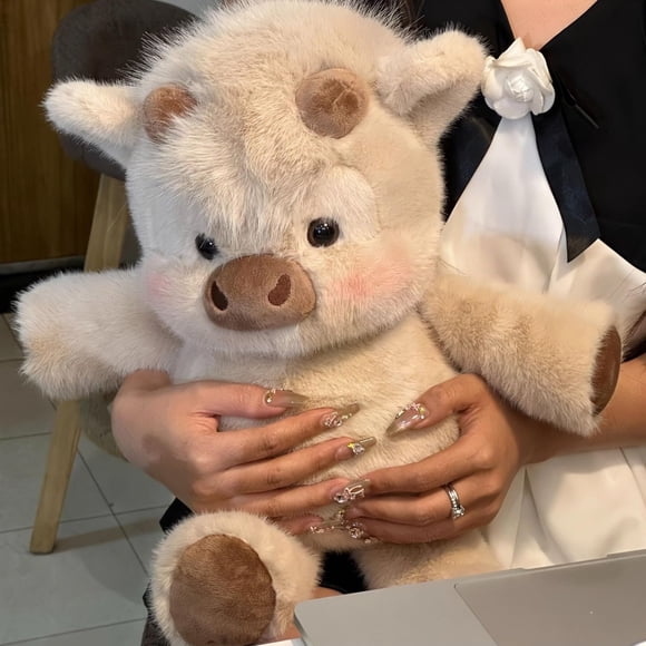 Peluche LOEHSBAU 45 cm Vaca de las Tierras Altas Corriendo