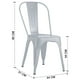 thumbnail image 3 of Silla De Bar Metal Tolix Gris, 3 of 6