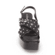 thumbnail image 3 of Sandalia Tacón Negro Vía Franca, 3 of 5