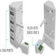 thumbnail image 3 of Compatible con Xbox One S Adaptador Hub USB 2.0 de 4 puertos para transferencia de datos y carga-Blanco, 3 of 7