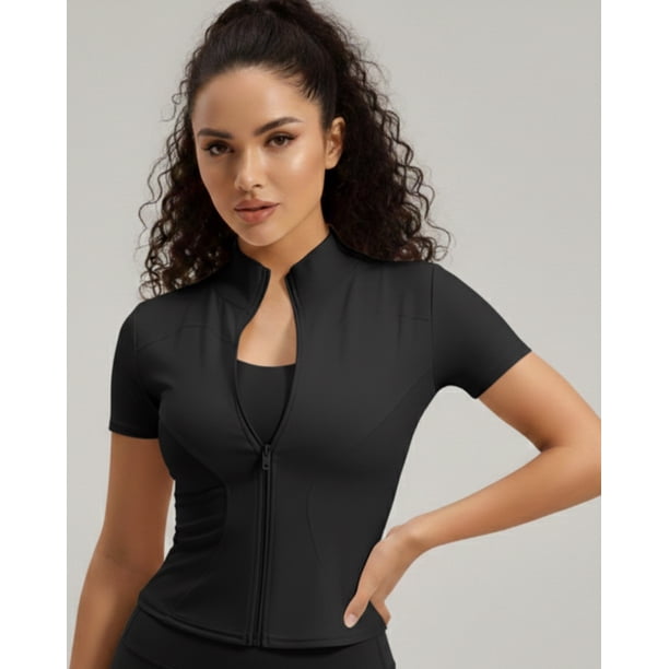 Polera Deportiva Mujer con Cierre SportFlex