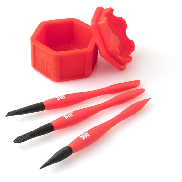 Set de brochas y aplicadores de pegamento Sili, antiadherente, microsilicona