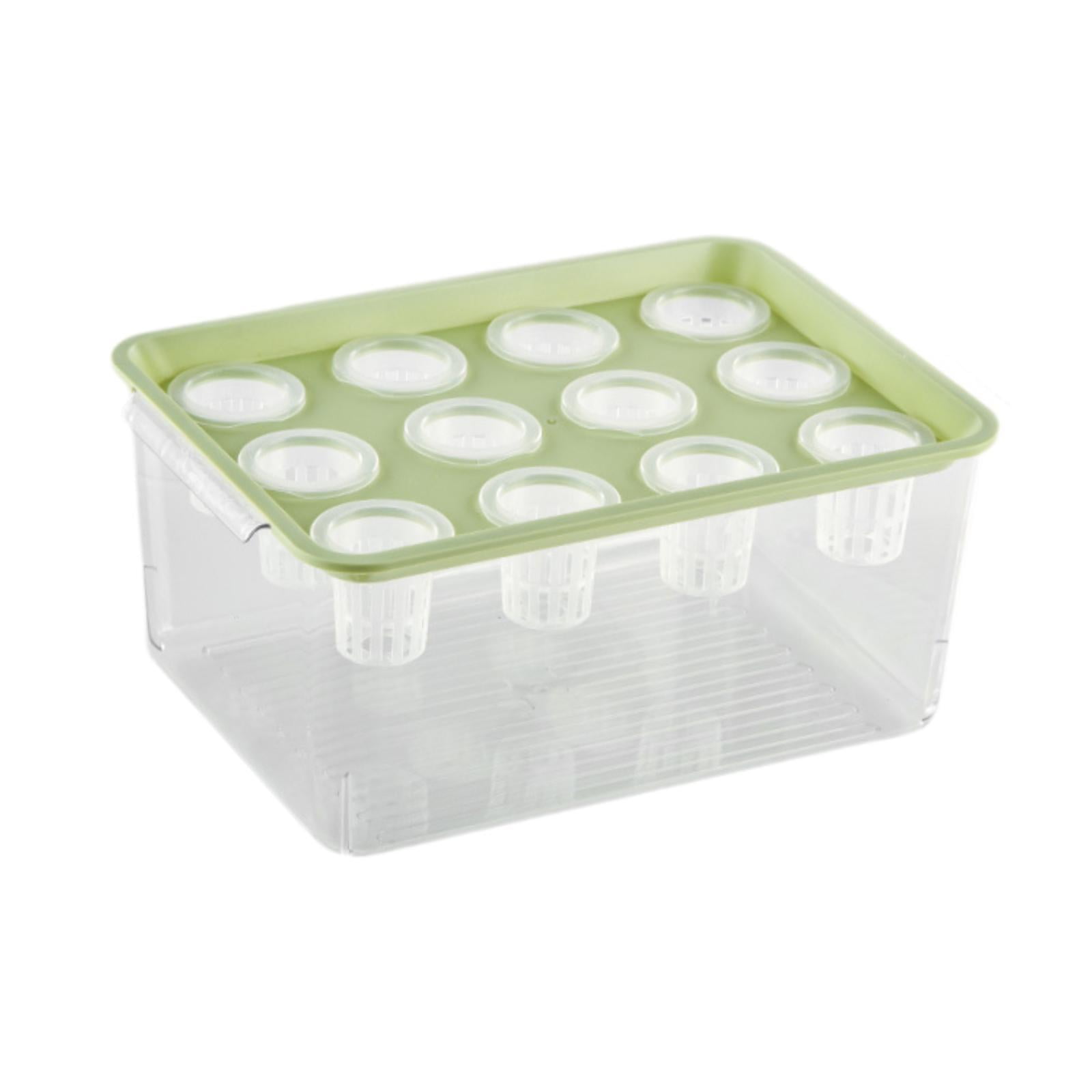 Ioensy - Caja De Cultivo Hidropónico De 12 Orificios, Fácil De Usar Para Cultivar Verduras En Interiores