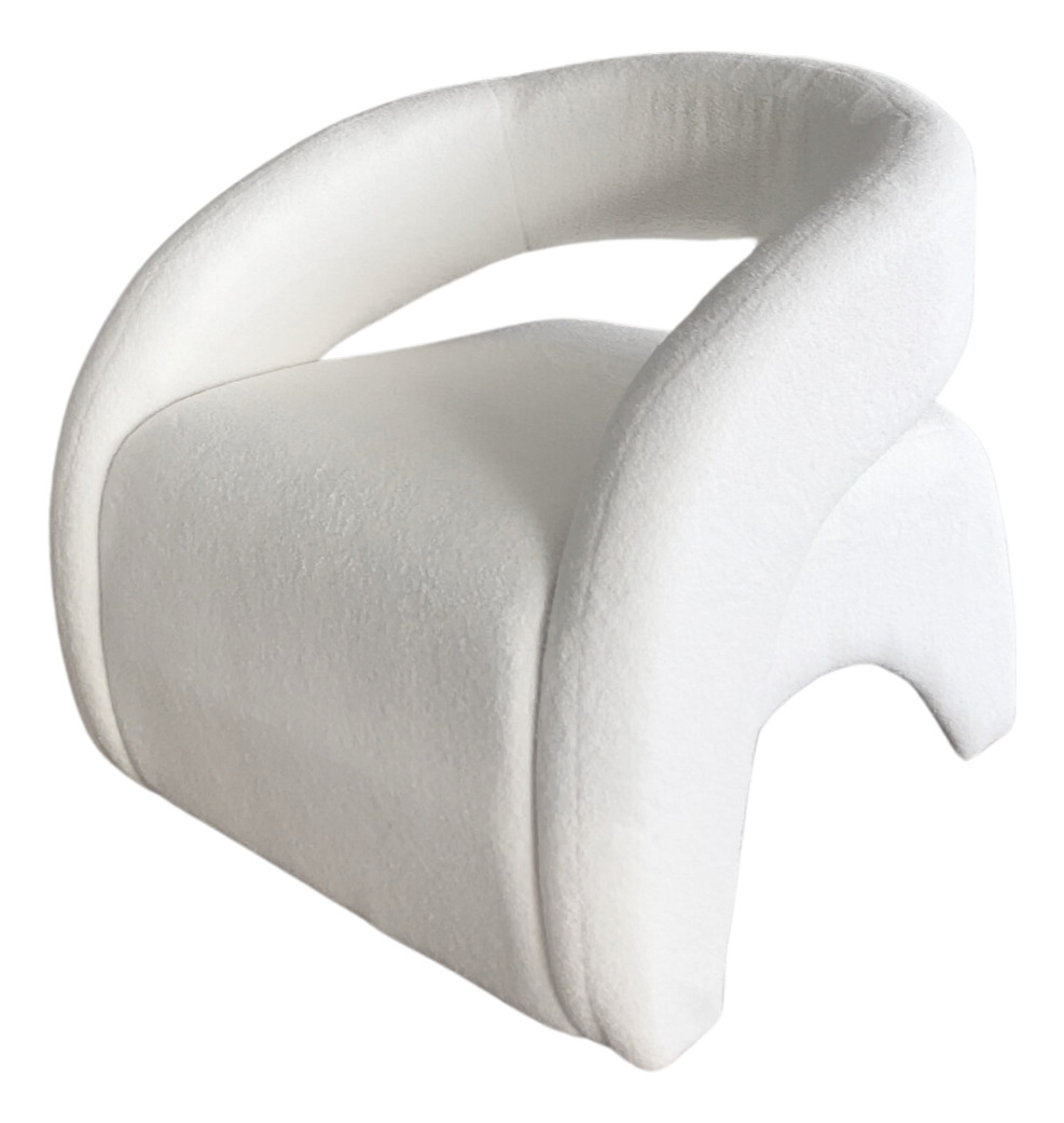 Santú Home & Deco - Sofá Poltrona Blanco Textil Nórdico