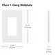 thumbnail image 4 of Placa de Pared Lutron Claro CW-1-WH-3 1 Módulo Blanca Paquete de 3, 4 of 7