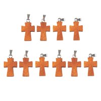 Magideal - 10 Uds. De Colgantes De Cruz, Suministros De Dijes Cruzados, Pequeñas Manualidades Colgantes De Moda Diy Para Hacer Joyas, Cuentas, Llavero De Fiesta,