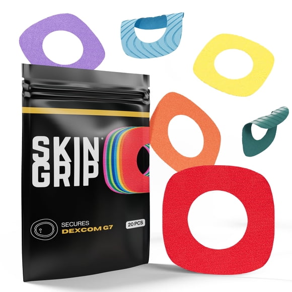 Parches adhesivos Skin Grip para Dexcom G7 y Stelo CGM, paquete de 20