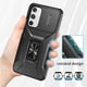 thumbnail image 5 of Funda Armada para Samsung Galaxy A16 con Tapa Deslizante y Soporte Magnético Giratorio Negro, 5 of 5