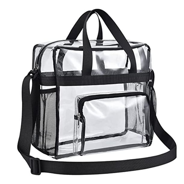 Bolso bandolera transparente transparente con correa ajustable, bolso transparente para estadio para festivales