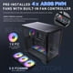 thumbnail image 3 of Carcasa para PC Antec C5 Curve ARGB Mid-Tower ATX con 4 ventiladores y tipo C, 3 of 7