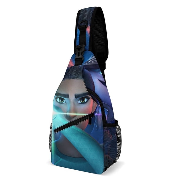 WondLa Riñonera Bandolera con Estampado Integral para Hombres y Mujeres, Bolso Cruzado Gráfico de Tendencia, Mochila de Hombro Streetwear para Ciclismo y Deportes, Riñonera Versátil Casual