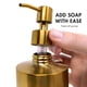 thumbnail image 3 of Dispensador de Jabón YEW DESIGN 425 ml de Latón y Acero Inoxidable, 3 of 6