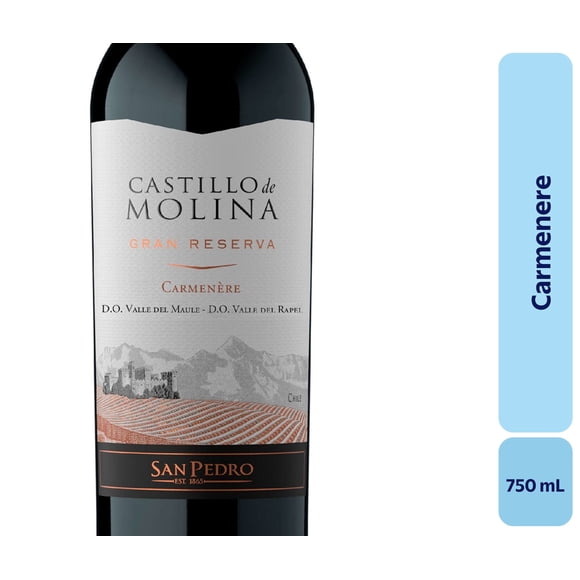 Vino Carménère Botella, 750 mL
