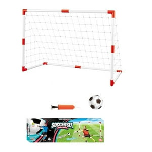 Auckland Outdoor - Arco Futbol Niño Red+Bombin+Pelota 97X64Cm. Blanco