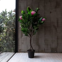 Vadell Home - Arbol De Magnolio Rosado De 125 Cm