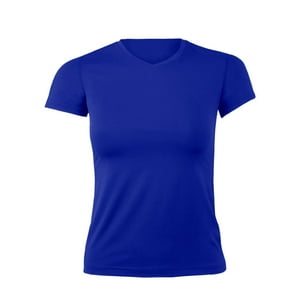 Andesland - Polera Dry Fit Manga Corta Ajustada Cuello V Mujer