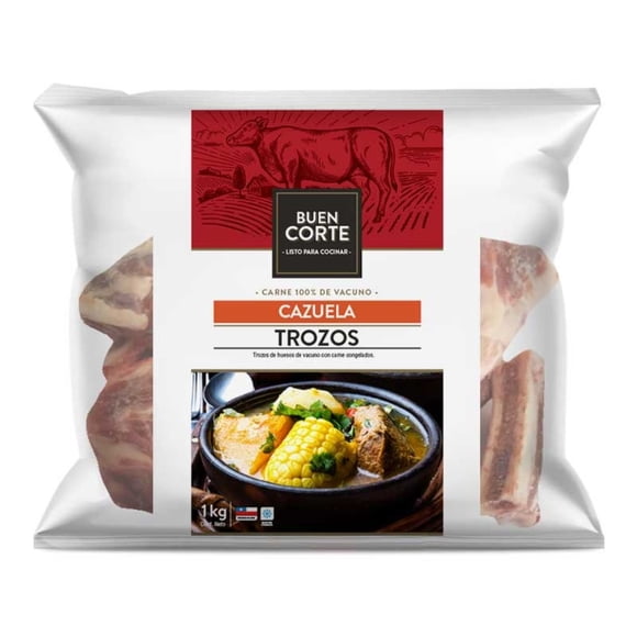 Cazuela de Vacuno Congelada, 1,0 kg